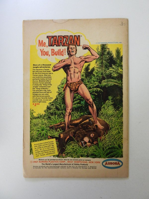 Wonder Woman #173 (1967) VG condition stain back cover