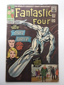 Fantastic Four #50 (1966) VG Condition 1/2 in spine split