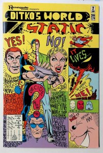 Ditkos World Featuring Static #2 (June 1986, Renegade) 7.5 VF-