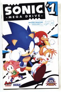 SONIC MEGA DRIVE #1 2nd print 2016- Archie Comics- Sega comic book 