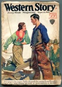 Western Story--September 1929--Pulp Magazine--Street and Smith--VG