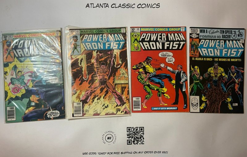 Lot Of 4 Comic Books Marvel Comics Power Man And Iron Fist #63 67 68 78  59 SM8