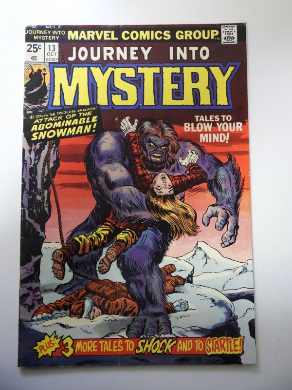 Journey Into Mystery #13 (1974) VG/FN Condition