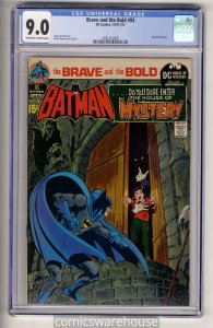 BRAVE AND THE BOLD #93 (DC 12/70) CGC 9.0 NEAL ADAMS COVER OW-WHITE PAGES