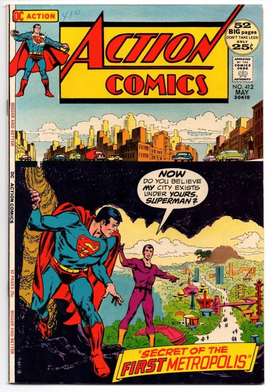 Action Comics #412 (May 1972, DC) - Very Fine+