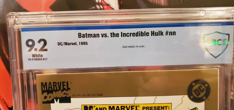 Batman vs Incredible Hulk (DC-Marvel) CBCS 9.2 Gold