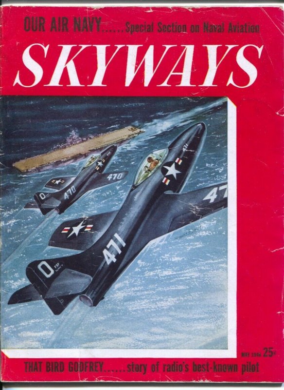 Skyways 5/1948-Henry-Phantom jet cover-Wayne FDavis-pix-info-Special Naval Av...