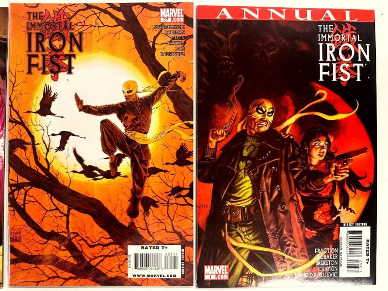 3 Immortal Iron Fist Marvel Comic Books # 26 27 1 ANN. Hulk Thor X-Force 26 EJ10