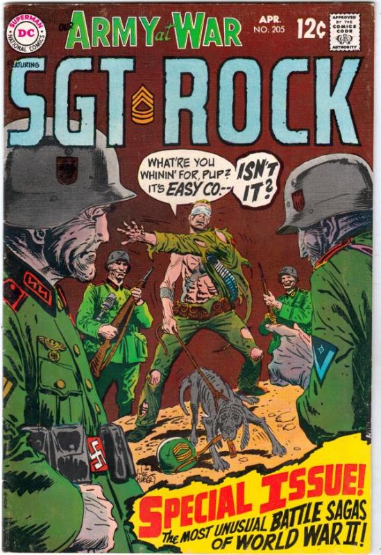 Our Army at War #205 (Apr-69) VF+ High-Grade Easy Company, Sgt. Rock