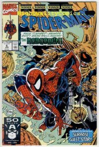 SPIDER-MAN #6, Todd McFarlane,1990, Ghost Rider, NM+