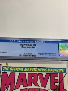 Marvel Age 12 Cgc 9.6 1st Black Costume Concept Art