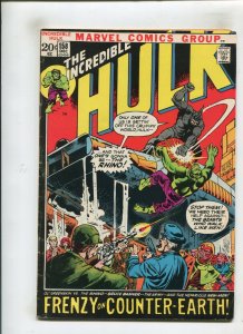 HULK #158 (4.0) FRENZY ON COUNTER-EARTH!! 1972