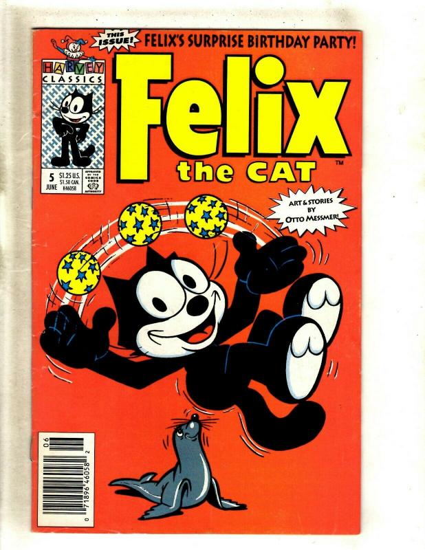 4 Felix the Cat Harvey Classics Comics # 1 3 5 6 Big Book Oriolo Messmer J372