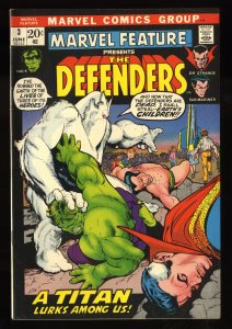 Marvel Feature #3 FN+ 6.5 3rd Defenders!