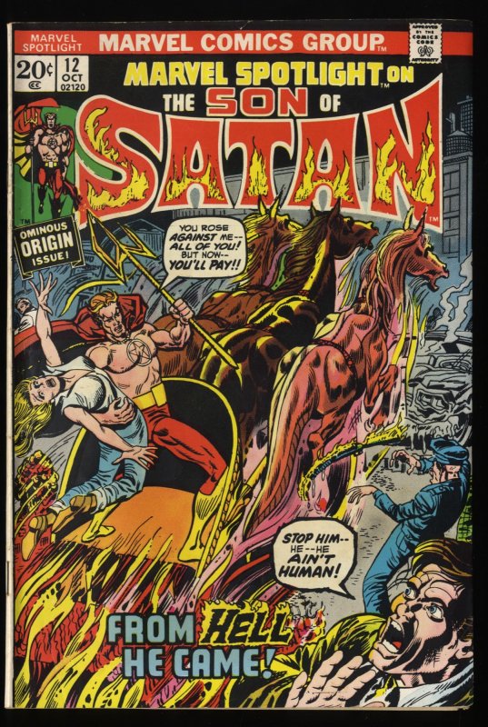 Marvel Spotlight #12 FN- 5.5 Comics 1st Son of Satan!