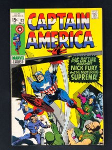 Captain America #123 (1970) 1st Appearance of Suprema