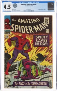 The Amazing Spider-Man #40 (1966) CGC Graded 4.5 Green Goblin Origin