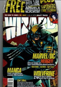 Wizard Magazine #56 - Wolverine/Batman Dark Claw - polybag open - 1996 - NM 