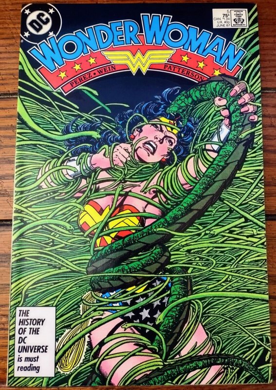 Wonder Woman #5 1987 VF/NM 9.0 George Perez Artwork Ares Deimos and Phobos 