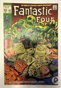 (1969) THE FANTASTIC FOUR #85 “Within This Tortured Land!” Jack Kirby! Stan Lee!