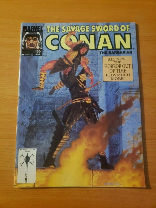 The Savage Sword of Conan #186 ~ NEAR MINT NM ~ 1991 Marvel Comics 