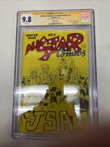 All-Star Comics Facsimile Edition (2024) # 1 (CGC 9.8 SS) Signed Sketch Vigil