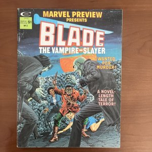 MARVEL PREVIEW #3 Presents BLADE The Vampire Slayer 1975 Key 1st App. Mid Grade