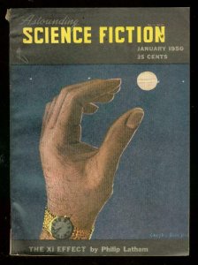 ASTOUNDING SCIENCE-FICTION JAN 1950-L RON HUBBARD-fine FN