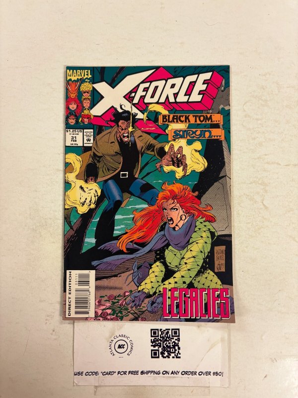X-Force #31 NM Marvel Comic Books Cannonball Boom-Boom Sunspot Cable 14 HH108