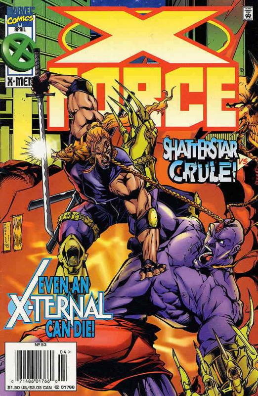 X-Force #53 (Newsstand) VF; Marvel | save on shipping - details inside