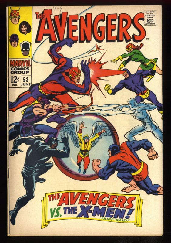 Avengers #53 FN/VF 7.0 Vs the X-Men!