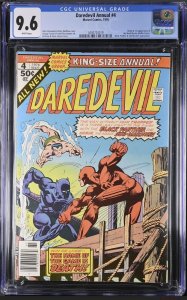 Daredevil Annual #4 CGC 9.6 WHITE Pgs 1st Mind-Master 2nd Highest Black Panther