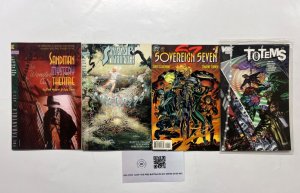 4 DC Comics Totems # 1 + S7 # 1 + Swamp Thing # 130 + Sandman # 1 Robin 17 JS46