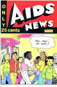 Aids News #1 1988-P.O.C.A.A.N.-rare-African-American comic-VF/NM