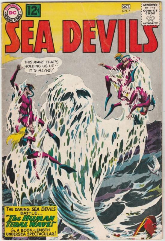 Sea Devils #7 (Oct-62) FN/VF Mid-High-Grade Sea Devils (Dane Dorrence, Biff B...