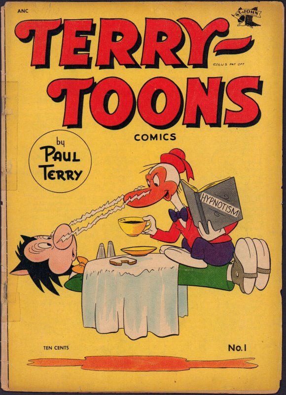 Terry Toons #1 - Paul Terry Hypnosis Cover - Scarce (2.5 / 3.0) 1952