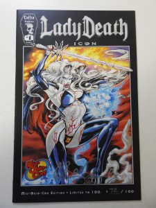 Lady Death Icon #1 Mid-Ohio-Con Edition VF Condition! Signed W/ COA!