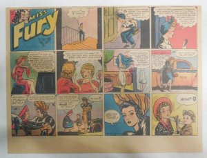 Miss Fury Sunday #214 by Tarpe Mills 5/13/1945 Size: 11 x 15  Very Rare Year #5