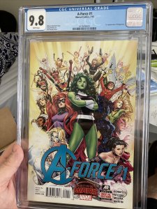 A-FORCE #1 CGC 9.8 (1ST APPEARANCE OF THE SINGULARITY)