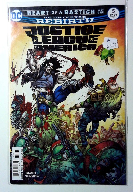 Justice League of America #5 (2017) DC Comics 1st Print Comic Book