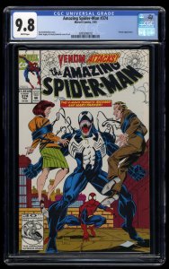 Amazing Spider-Man #374 CGC NM/M 9.8 White Pages Venom Appearance!