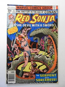 Red Sonja #8 (1978) VG+ Condition 1 in tear bc