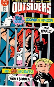THE OUTSIDERS #14, VF/NM, Mike Barr, Jim Aparo, DC, 1985 1986, more DC in store