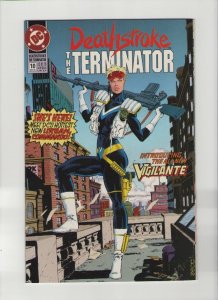 Deathstroke The Terminator #10 - 1st App New Vigilante - 1992 (Grade 9.2) WH
