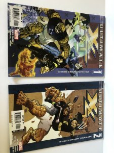 Ultimate X-men / Fantastic Four #1 And 2 Complete Set Lot Of 2