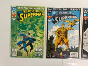 4 Superman DC Comic Books # 497 498 499 500 Flash Batman Wonder Woman 46 JS41