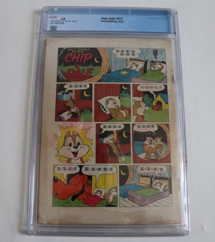 Four Color #517 CGC 2.0 Disney Chip 'N' Dale 1953