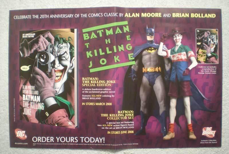 KILLING JOKE - BATMAN Promo Poster, 17x11, 2008, Unused, more Promos in store