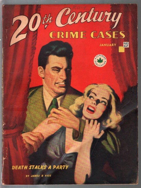 20th Century Crime Cases 1/1947-strangulation-terror-mystery-Canadian-VG