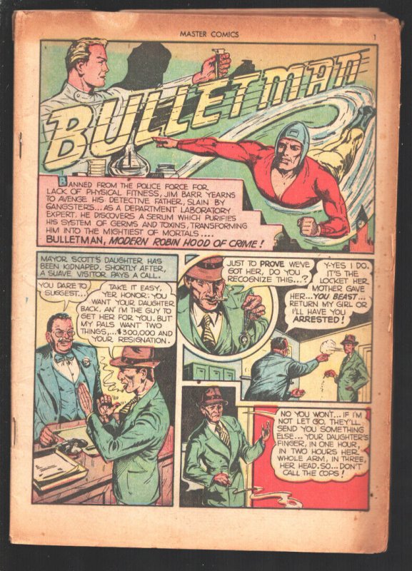 Master #11 1941-Origin & 1st appearance of Minute Man-Bulletman-Zoro-Red Gauc...